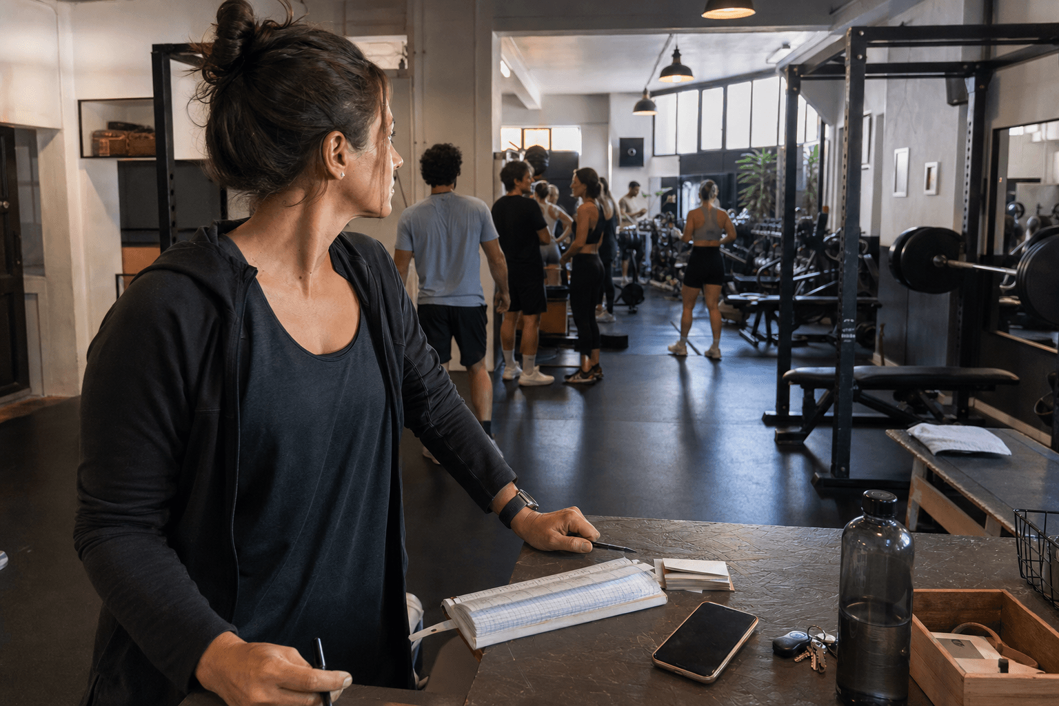 Terminplan für Kundenkontakte im Fitnessstudio mit mehreren noch offenen Follow-ups